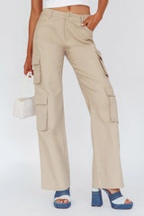 Ulterior Motive Pocket Cargo Pants Taupe