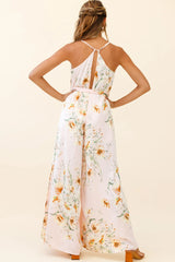 Miso Wide-Leg Cami Jumpsuit Poppy Print Pink