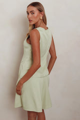 Janna Wide Leg Shorts Sage